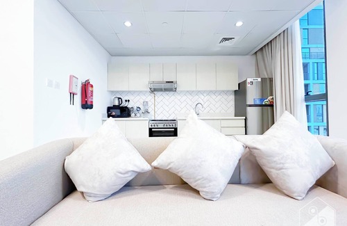 Dubai Production City Apartment | Luxurious 1BR Apt with Balcony in Production City
