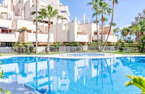 New Golden Mile Apartment | Luxurious beachfront penthouse with private pool, WiFi, air conditioning, parking