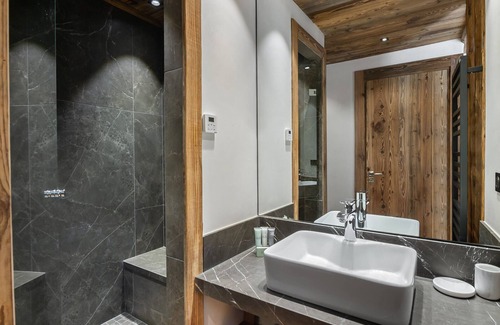 Val-d'Isere Ski Chalet | Luxurious Chalet with Private Elevator, Hammam, Fireplace, and Stunning Terrace in Val d'Isère