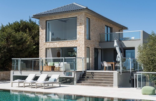 Tersanas Villa | luxurious sea front villa with private swimming pool