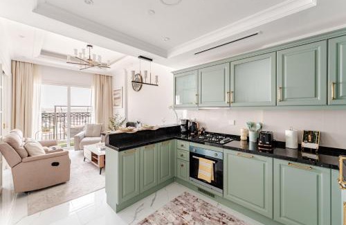 Al Barsha Apartment | Luxury 1BR Lagoon View Arjan near Miracle Garden Vincitore Benessere by Green Sky Holiday Homes