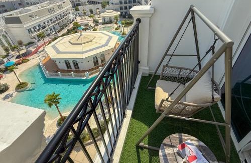 Al Barsha Apartment | Luxury 1BR Lagoon View Arjan near Miracle Garden Vincitore Benessere by Green Sky Holiday Homes