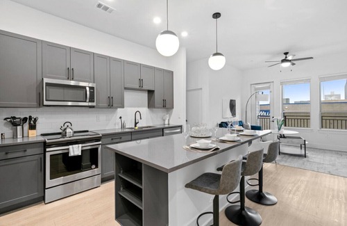 Five Points South Apartment | Luxury 2-Bedroom Condo with Private Parking