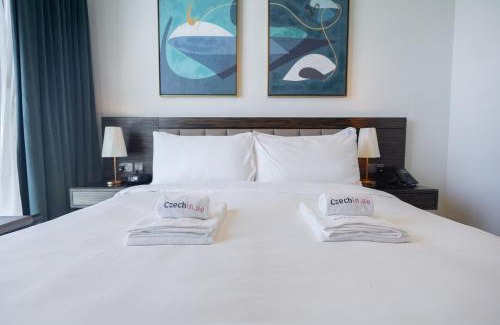 Dubai Media City Apartment | Luxury 2BHK Sea & Palm Views 20th Floor Tram line