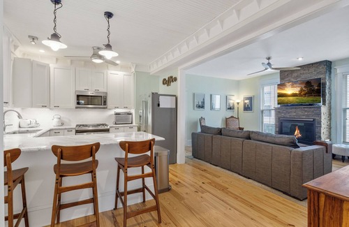 Bryant House | Luxury 3BR, 2 Full + 2 Half Baths/Walk to Elmwood/Garage/EV Charger/AC