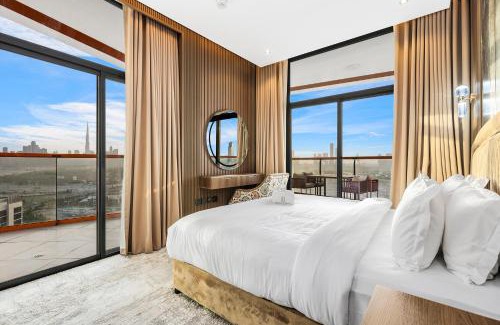 Jadaf Apartment | Luxury 3BR with Balcony - Minutes to Burj Khalifa & Dubai Mall