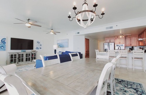 Fort Morgan Condo | Luxury 4 Bedroom Gulf Front K/K/Q/2 Bunks/Sofa Sleeper-Beach Club - Sleeps 12