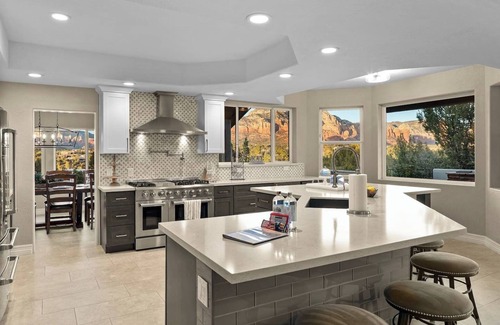 West Sedona House | Luxury 5-Br Home with Pool, Spa & Panoramic Views