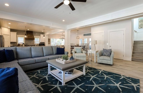 North Forest Beach House | Luxury 7 BR, 3rd Row, Pool & Spa, Ideal location.