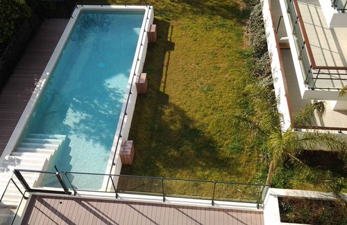 California - Pezou Apartment | Luxury Central Cannes apartment with 2 bedrooms, balcony & pool access, parking