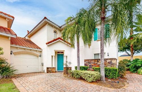 Tuscan Hills House | Luxury home with enclosed pool, on-site tennis, gym, & private W/D