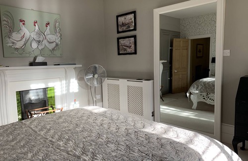 Treator Bed & Breakfast | Luxury King Ensuite with Garden View with veranda at Coswarth House