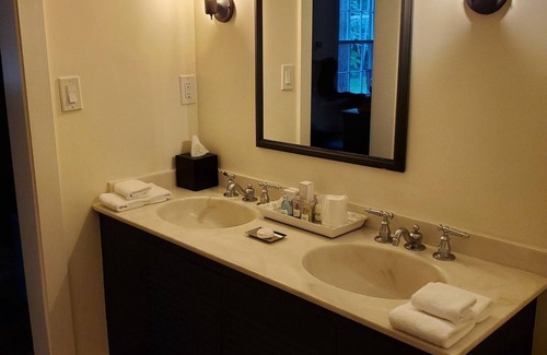 West Dover Resort | Luxury King Suite, Living Room w/sofa bed, balcony, & 1.5 baths