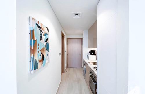 Nad Al Sheba Apartment | Luxury Living in Azizi Riviera l Cozy Balcony