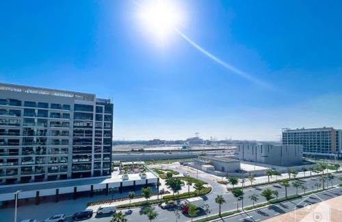 Nad Al Sheba Apartment | Luxury Living in Azizi Riviera l Cozy Balcony