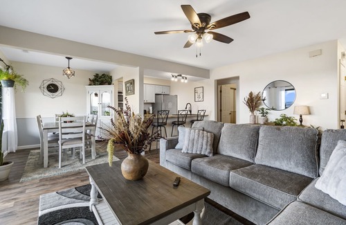 Indian Point Condo | Luxury Living: Modern Condo, Private Deck, Stunning Views, Near SDC with Free Tickets!