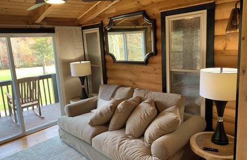 Canton Cabin | Luxury Lodge with stream in backyard