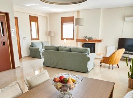 Pallini Villa | Luxury Maisonette with Pool