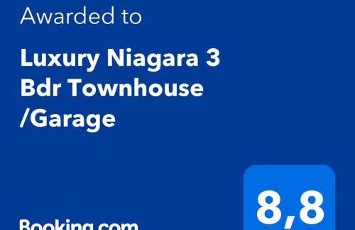 Niagara Falls Apartment | Luxury Niagara 3 Bdr Townhouse/Garage