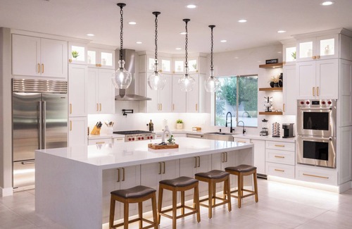 Chandler House | Luxury Outdoor Living: Heated Pool & Spa