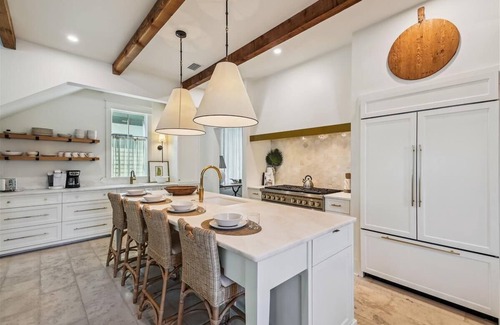West Panama City Beach House | Luxury retreat with carriage house, private pool, bikes & minutes from the beach