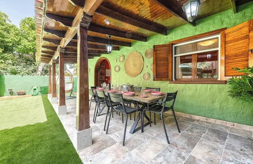 Aguimes House | Luxury Villa with waterfall and pool, Temisas town