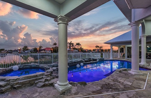 Pelican House | Luxury Waterfront Resort-Style Home in SW Cape Coral. nON-SITE recreation! NEW