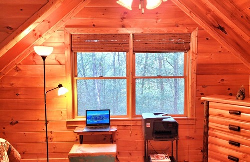 Blue Ridge Cabin | LUXURY WATWRVIEW CABIN WITH 2 FIREPLACES