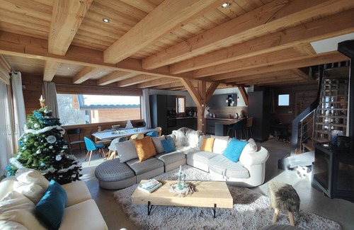 Saint-Chaffrey Ski Chalet | Magnificent views of the Chantemerle ski area from this brand new luxury chalet!