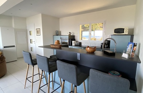 Ajaccio Villa | Magnificent villa on the roof Swimming pool and Jacuzzi with its full sea view.