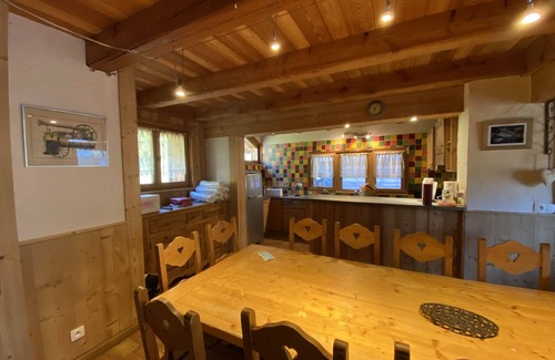 Plagne Centre Ski Chalet | Magnificent wood and stone CHALET 300 m from the ROCHE chairlift