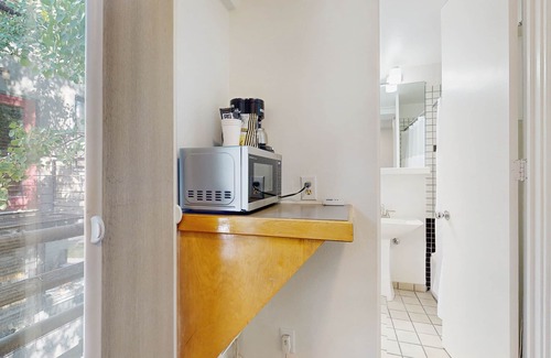 West End Cabin | Main St. studio - pool & hot tub - walk to lifts, dog-friendly, third floor
