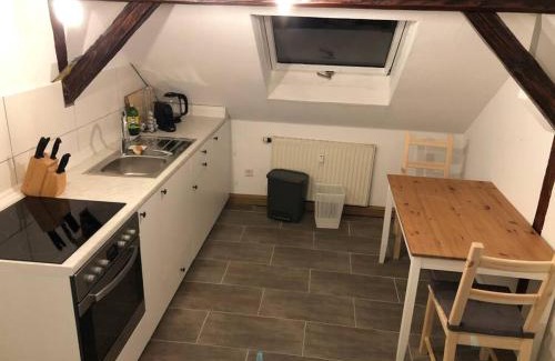 Marktbreit Apartment | Mainblick voll ausgestattet, Küche, Klima, Wanne