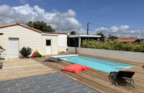 Longeville-sur-Mer Villa | Maison 3chambres Avec Piscine Chauffée