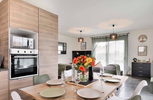 Parentis-en-Born House | Maison cosy avec piscine 6- 8 pers