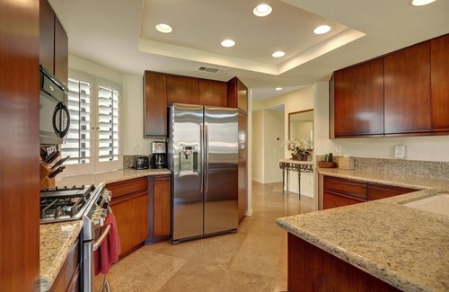La Quinta Condo | ❤️Majestic Mountains & Tranquil Golf Views❤️Pool✦Spa✦BBQ✦King Beds✦Patios✦Dogs Ok✦