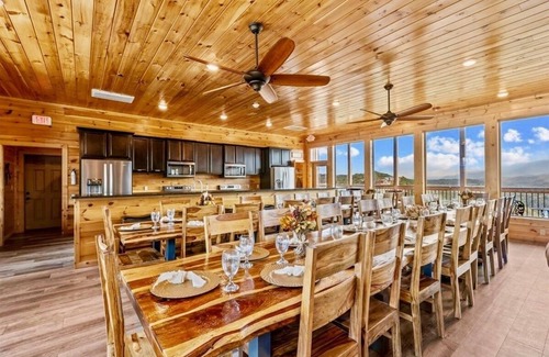 Chalet Village North Cabin | Mansion In The Sky 11 Bedroom Cabin by RedAwning