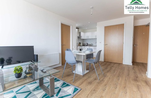 Convention Quarter Apartment | Marigold unit at Telly Homes Limited Birmingham City Centre - 2 Bed, Free WiFi