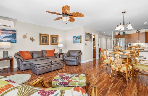 Kihei Condo | Maui Kamaole #J-103 Ground Floor, Full A/C, Across Kamaole III Beach, Hot Tub