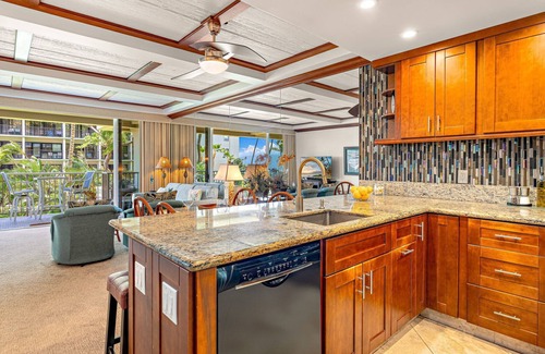 Kaanapali Condo | Maui Resort Rentals: The Whaler 212 - Gorgeous Remodel, 1BR/2BA w/Ocean and West Maui Mountain Views!
