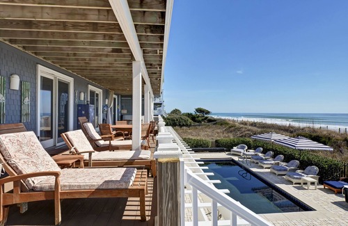 Ocean Sound Village House | MEMORIAL WEEK OPEN ! Beautiful. Timeless. 4 KINGS Oceanfront Pool HT ELEVATOR
