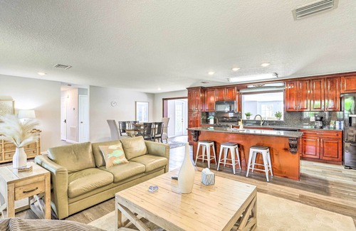 Surfside Estates Cottage | Merritt Island Home w/Private Pool & Patio!