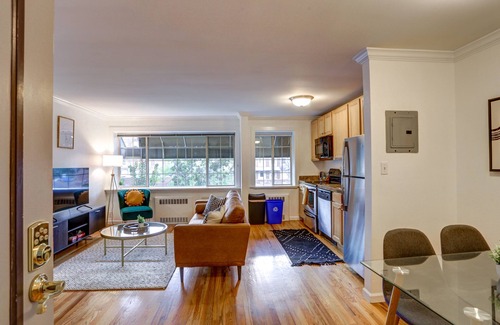 South Park Hill Condo | MidMod 2bdrm with rooftop, walk to Rose Medical