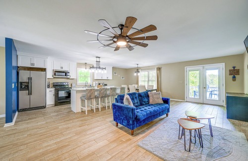 Milledgeville House | Milledgeville Home w/Game Room & Private Dock!