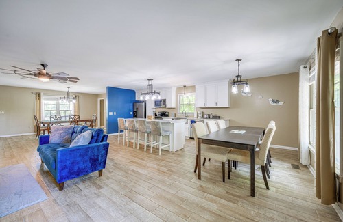 Milledgeville House | Milledgeville Home w/Game Room & Private Dock!