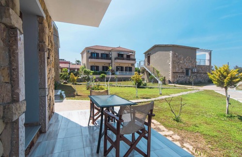 Arillas Apartment | 'Mirage Arillas Studio Type B14' with Sea View, Shared Pool & Wi-Fi