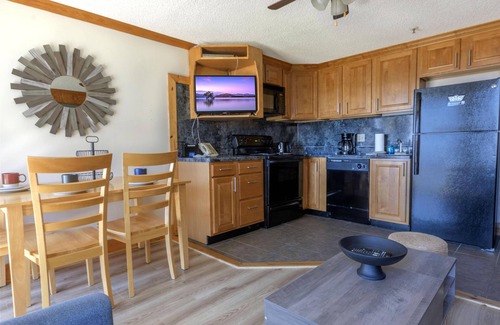 Snowshoe Condo | ML 212: Lovely lift views await you in this 1BR bike-in/out retreat!