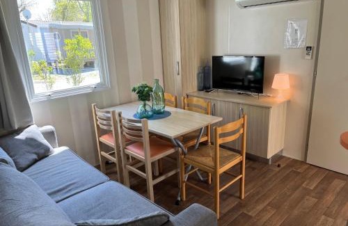 Aureilhan Ski Chalet | Mobil-home climatisé avec piscine