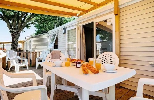Catez ob Savi House | Mobil-home | Comfort | 3 Bedrooms | 4/6 pers. | Raised terrace | A/C