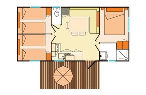La Boissiere-de-Montaigu Apartment | Mobile home 6 personnes Climatisé proche Puy du fou Clisson 800FA